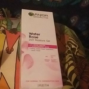 2.4 oz bottle Garnier Water Rose 24 HR Moisture